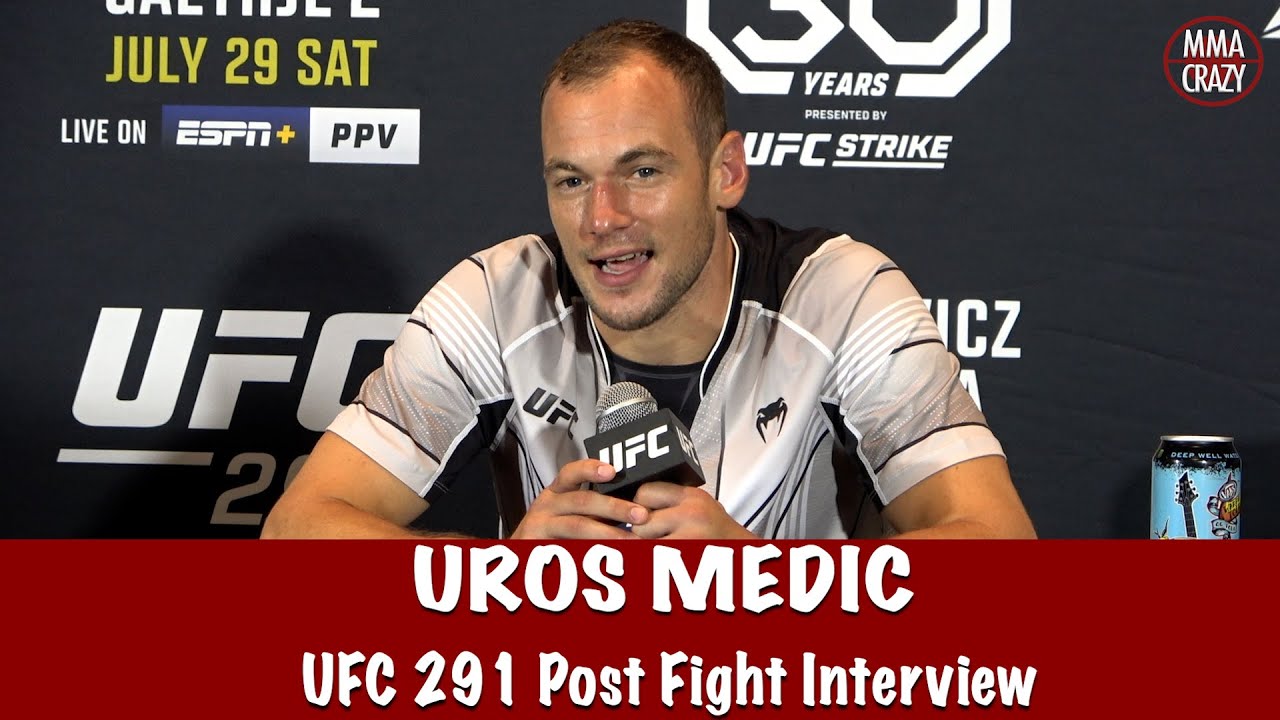 Uros Medic says Beneil Dariush beats Charles Oliveira 9 out of 10 times & TKO win at UFC 291 background