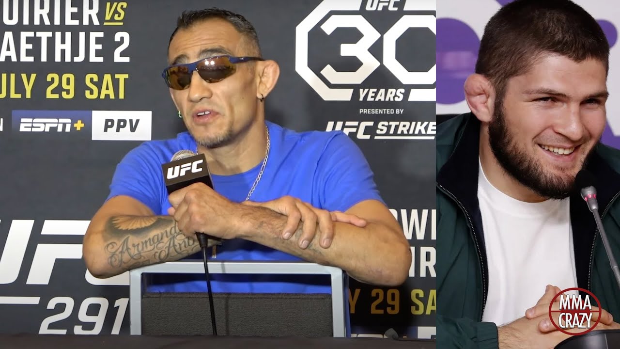 Tony Ferguson goes off on Khabib “he ran away like a P****, F*** Khabib" background