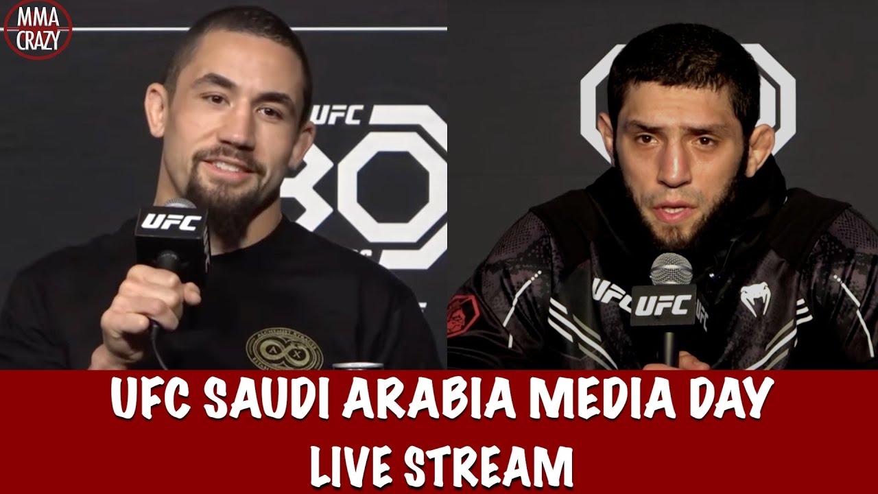 UFC Saudi Arabia: Whittaker vs. Aliskerov Media Day Live Stream