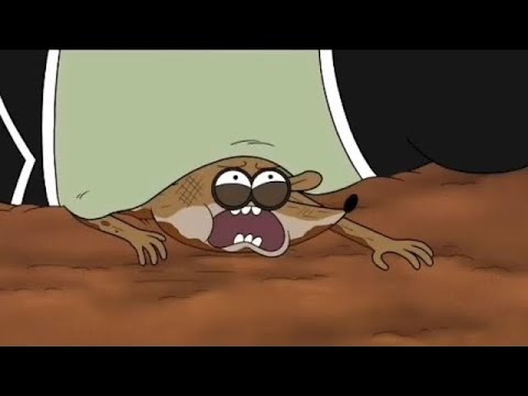 Regular show - Tent Trouble Season 5, Episode 39 : Starla Vs Rigby ( Mud Wrestling Scene)
