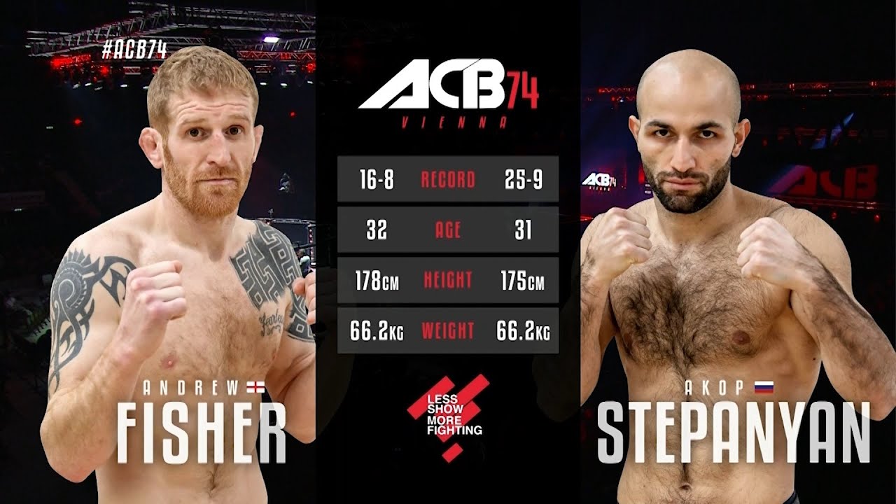 Эндрю Фишер vs. Акоп Степанян | Andrew Fisher vs. Akop Stepanyan | ACB 74