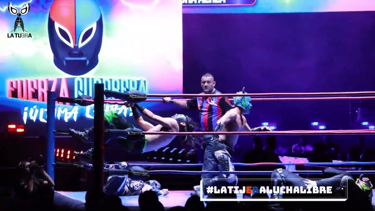 Adiós Fuerza Guerrera: Visionario y Drago Kid Vs Sol y Torito Negro Jr. background