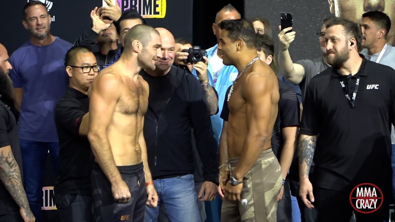 UFC 302: Sean Strickland vs. Paulo Costa Weigh in Face Off