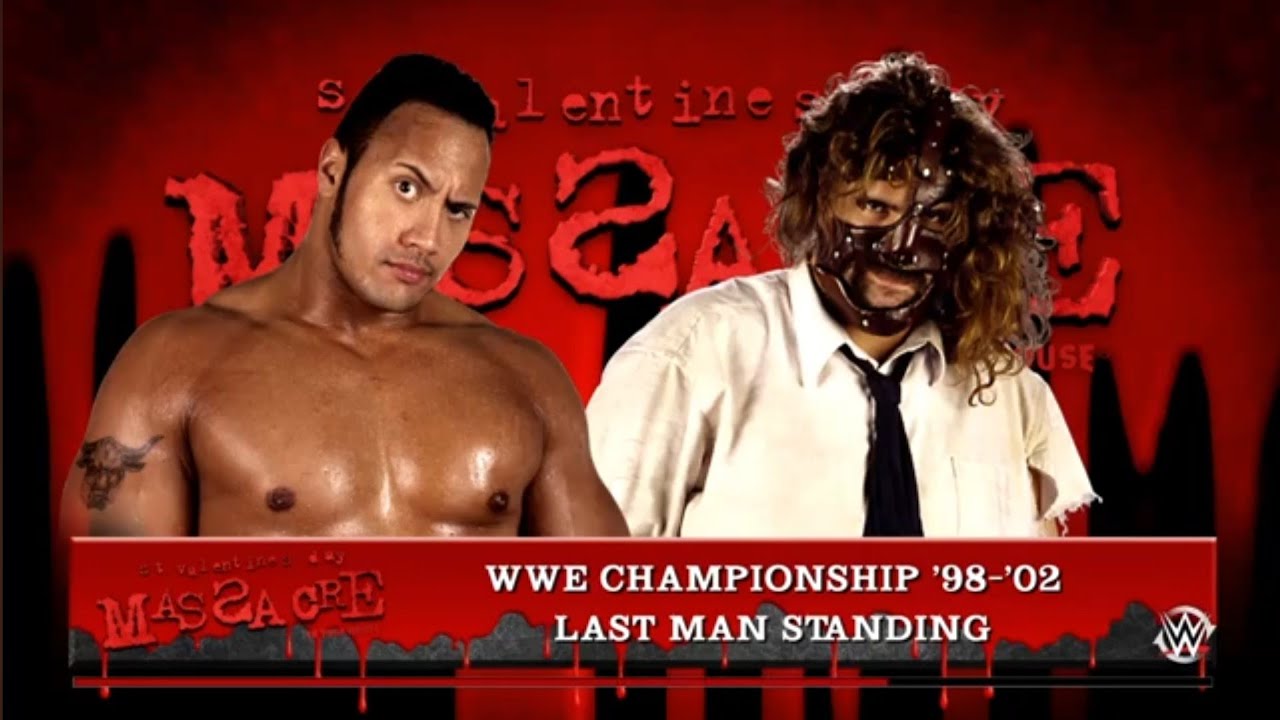 The Rock vs Mankind. Last Man Standing 99. St Valentines Day Massacre. WWE 2K16