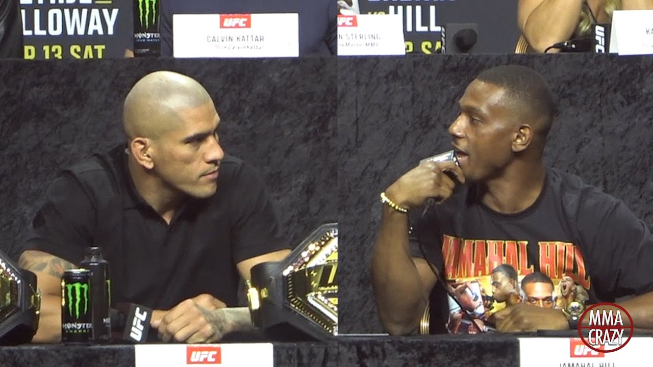 Alex Pereira vs. Jamahal Hill Press Conference Highlights UFC 300 background