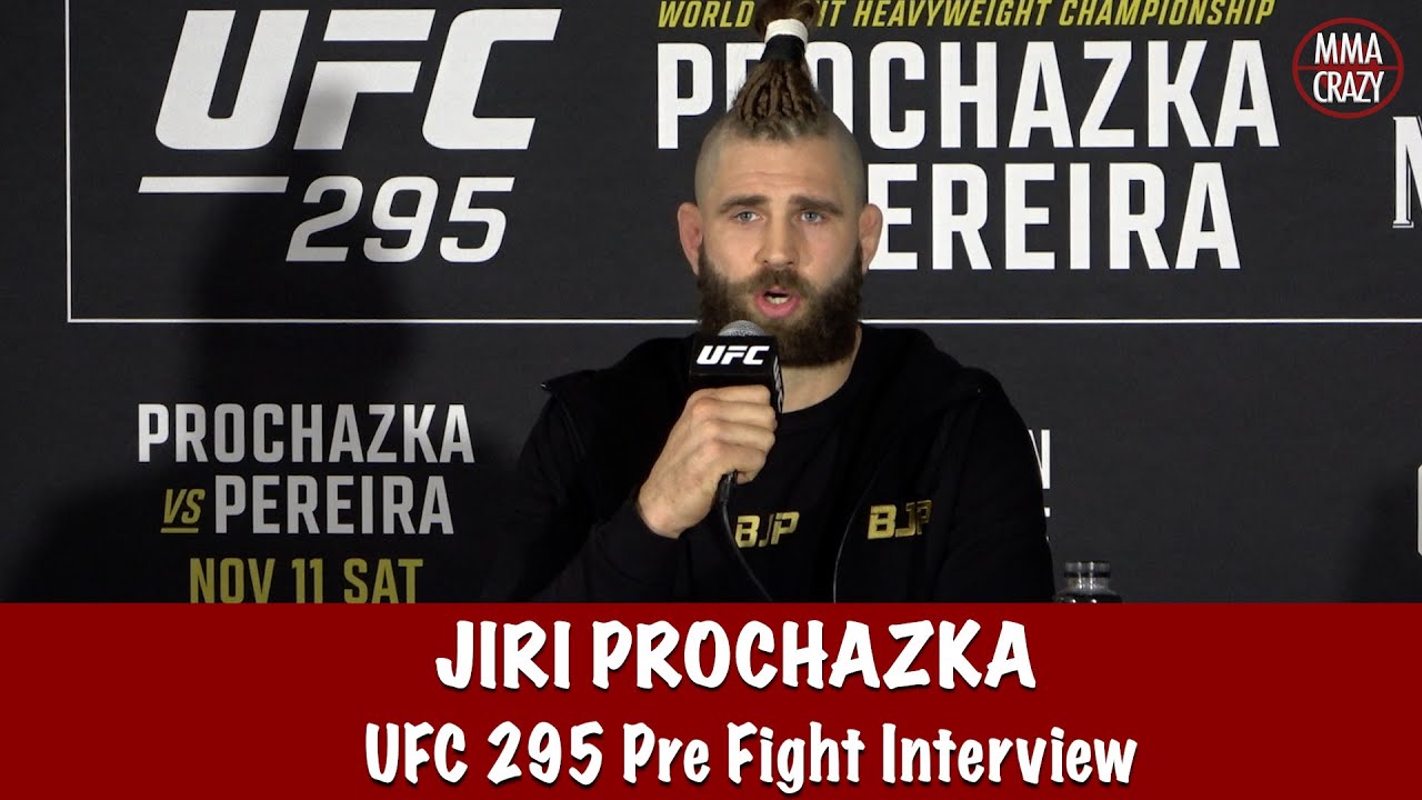 Jiri Prochazka “its warrior vs warrior” against Alex Pereira at UFC 295 background