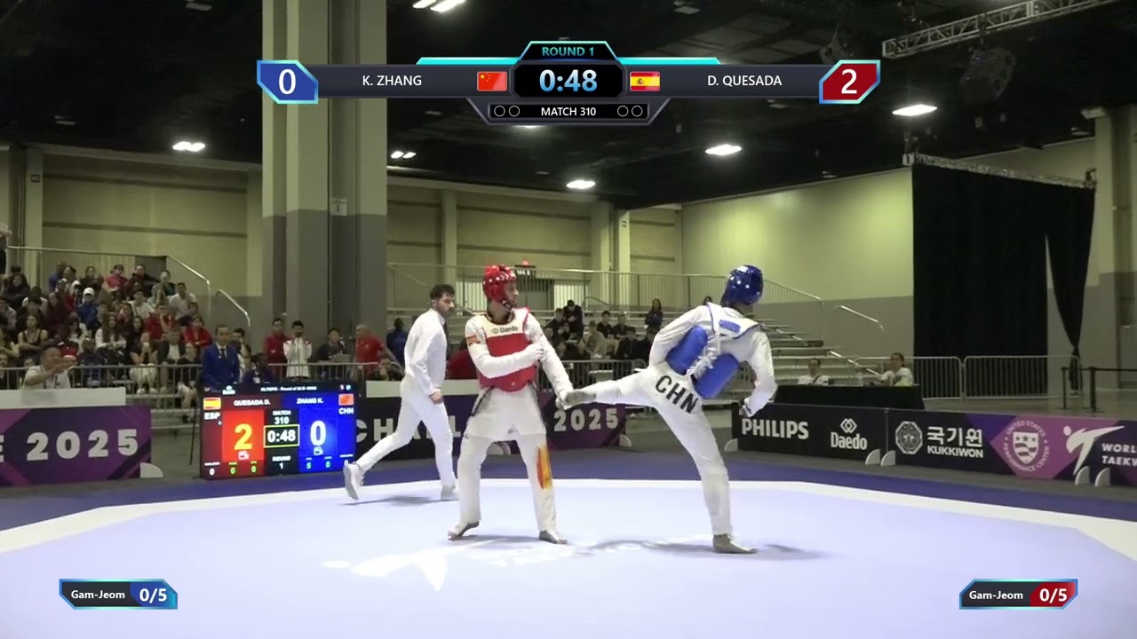 310 Round of 32 M 80kg CHN K ZHANG ESP D QUESADA PGM