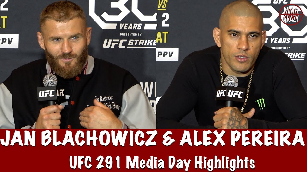 UFC 291: Jan Blachowicz & Alex Pereira Media Day Highlights