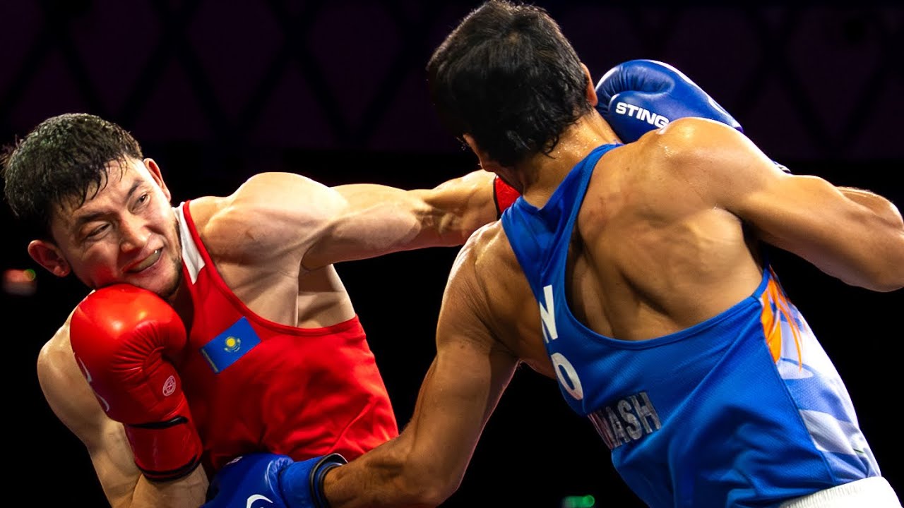 Abhinash Jamwal (IND) vs. Ertugan Zeinullinov (KAZ) World Boxing Cup 2025 SF's (65kg) background