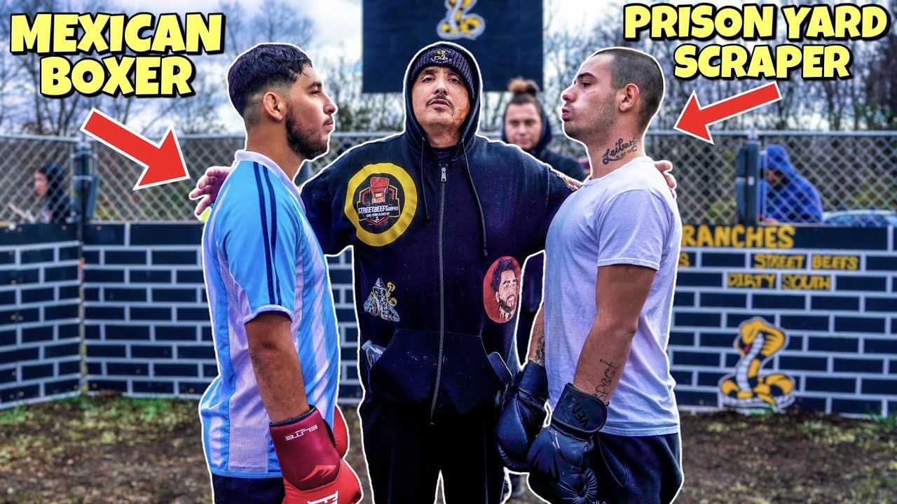 PRISON YARD SCRAPPER CHALLENGES MEXICAN BOXER | Streetbeefs Dangerous Dan vs Buck Wild