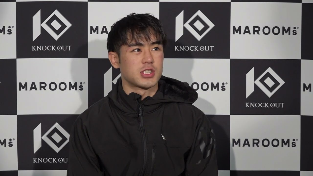 小笠原瑛作 試合後インタビュー【MAROOMS presents「KNOCK OUT 2023 SUPER BOUT “BLAZE”」】 background