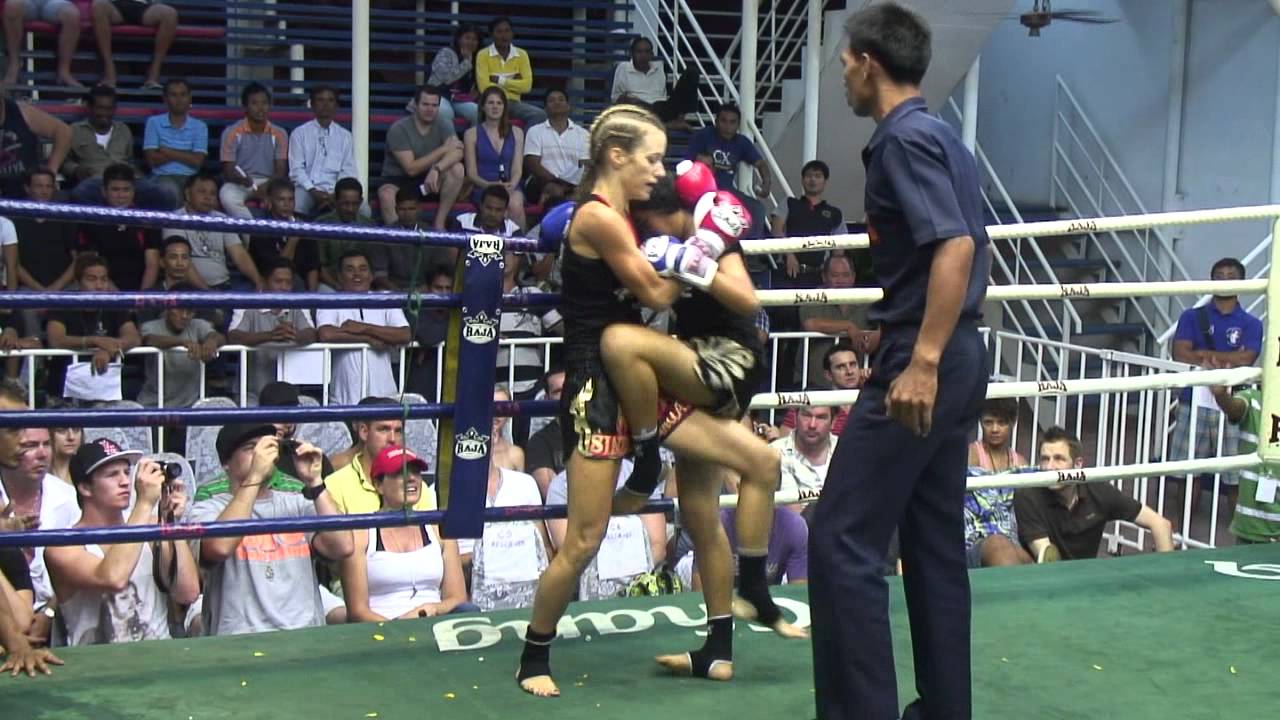 Ali Mayfield (Sinbi Muay Thai) wins by TKO! @ Bangla Boxing Stadium background