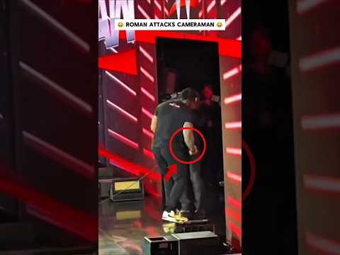 Roman Reigns Attacks Cameraman After WWE Raw Goes Off Air ๐โค๏ธ #RomanReigns #WWERaw #WWE #Shorts backdrop