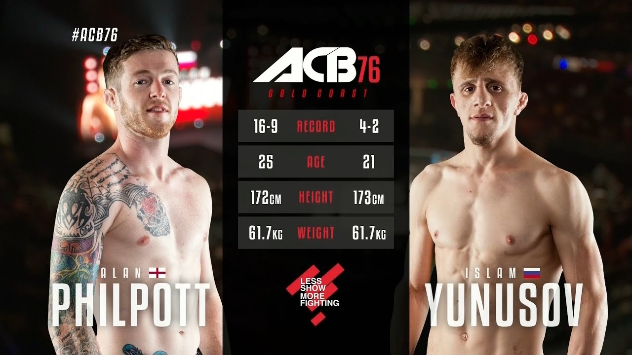 Алан Филпотт vs. Ислам Юнусов | Alan Philpott vs. Islam Yunusov | ACB 76 - Young Eagles 23