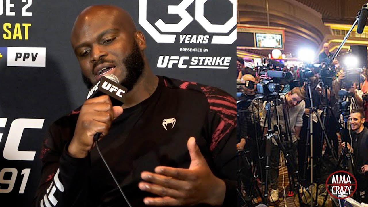 Derrick Lewis disses the media ‘Ya’ll d*** heads, F*** all ya’ll” background