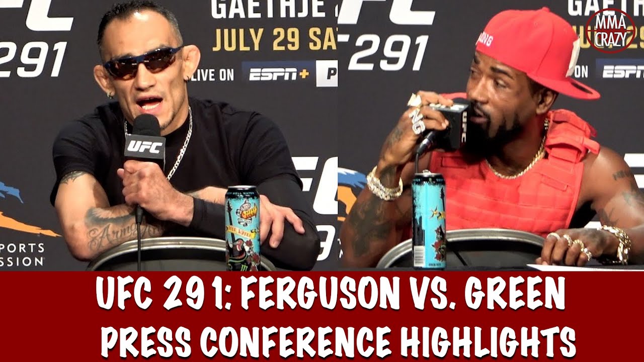 Tony Ferguson vs. Bobby Green Press Conference Highlights UFC 291 background