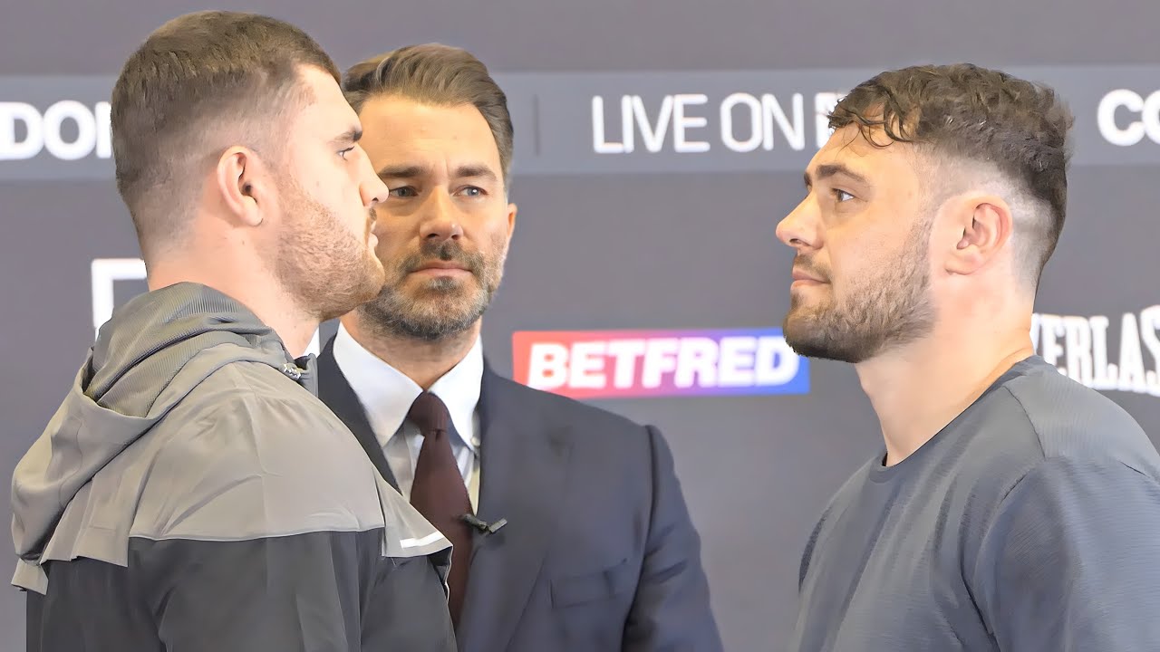 REPEAT OR REVENGE?! Johnny Fisher vs Dave Allen 2 FACEOFF | DAZN Boxing background