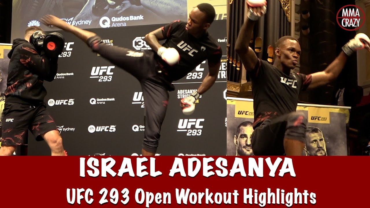 UFC 293: Israel Adesanya Open Workout Highlights
