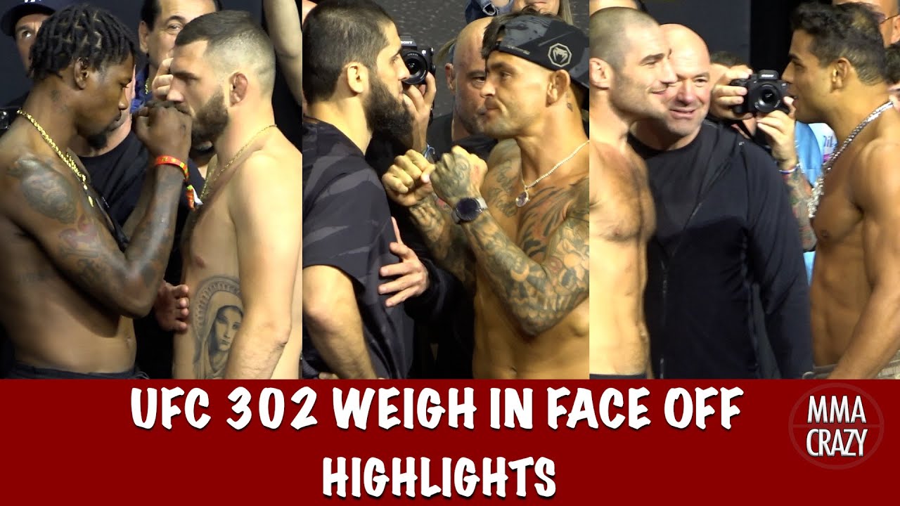 UFC 302 FINAL Face Off Highlights