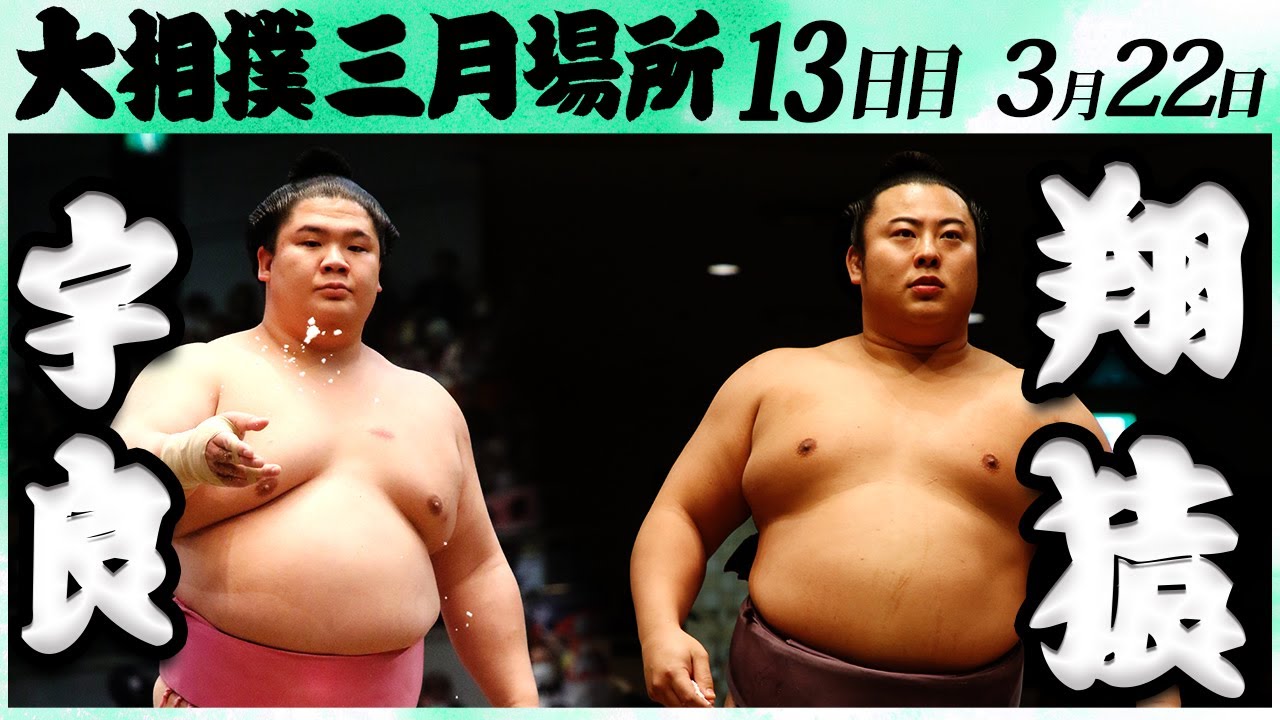 大相撲 宇良ー翔猿 <令和6年三月場所・13日目>SUMO background