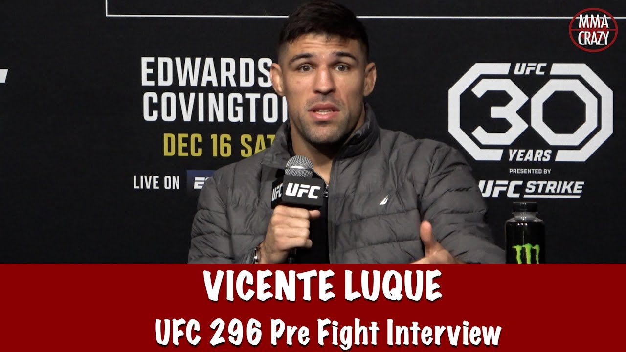 Vicente Luque reacts Ian Garry not attending Media Obligations for UFC 296 background