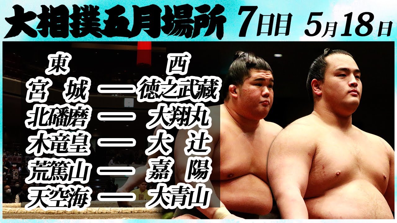 大相撲 幕下上位五番 <令和6年五月場所7日目>SUMO background