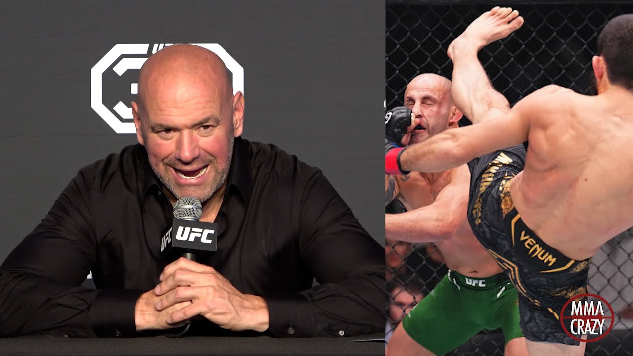 Dana White Reacts to Islam Makhachev KO defeat over Alexander Volkanovski at UFC 294