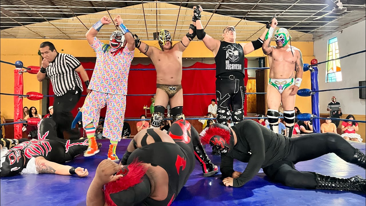 Rey Bucanero, Hombre Bala Jr, Cocolores y Rey Neza 🆚 Colpaso, Pantano, Desastre y Volcánico