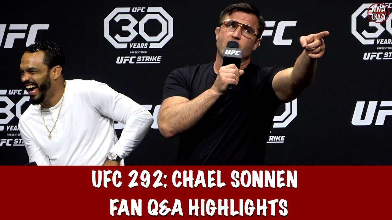 Full Chael Sonnen hilarious UFC Q&A Highlights background