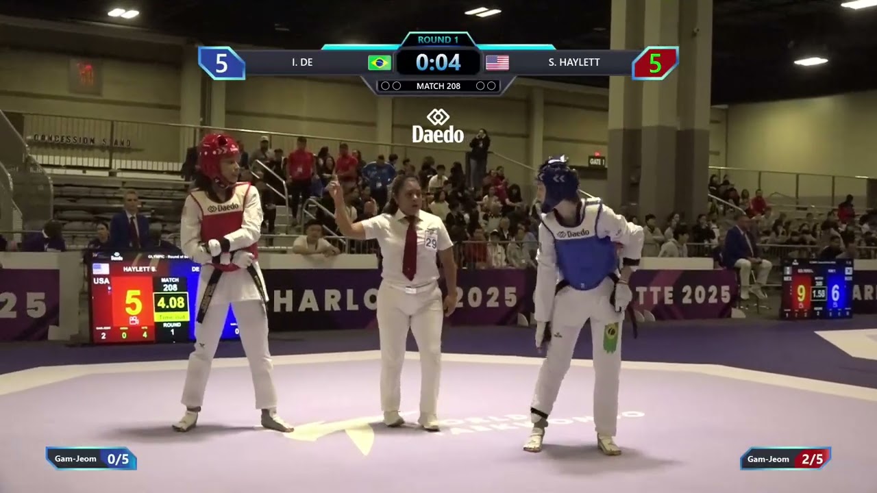 208 Round of 64 W 67kg BRA I DE USA S HAYLETT PGM