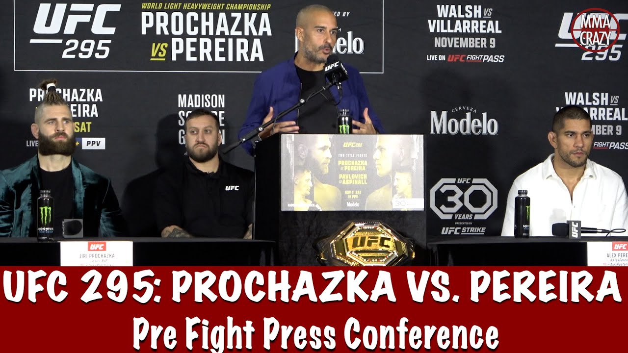 FULL UFC 295 Pre Fight Press Conference: Prochazka vs. Pereira background