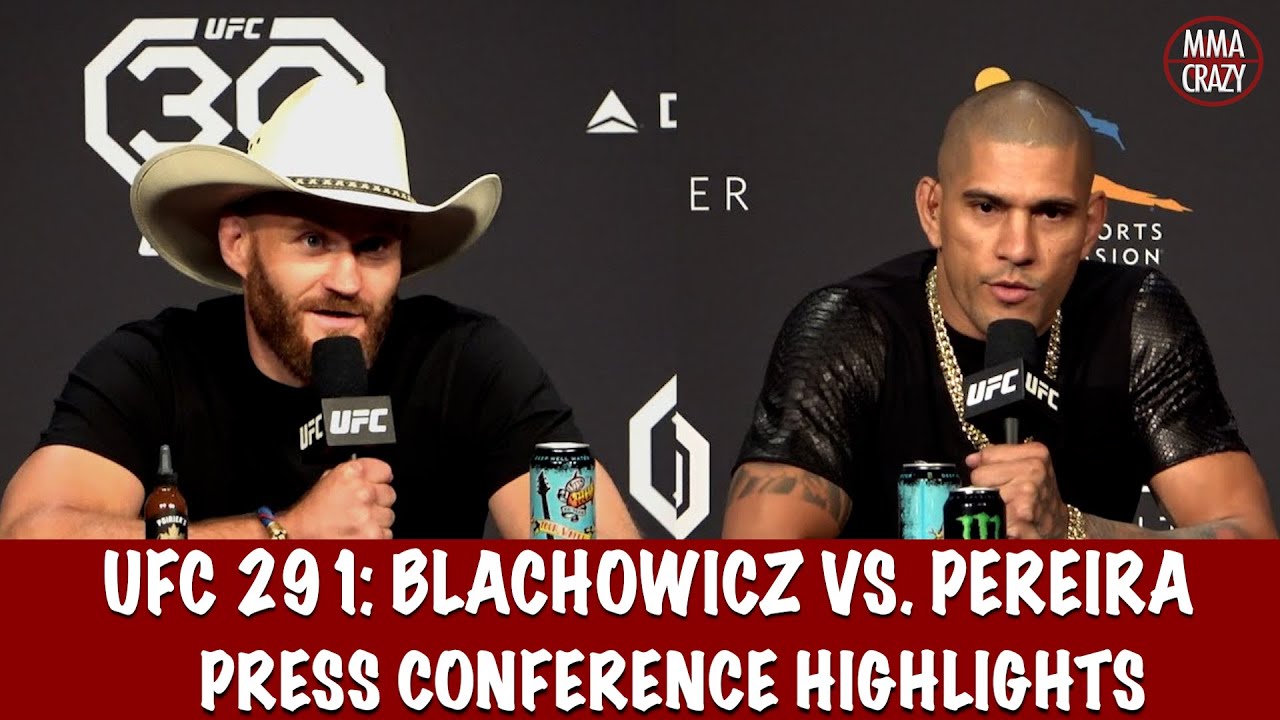 Jan Blachowicz vs. Alex Pereira Press Conference Highlights UFC 291 background