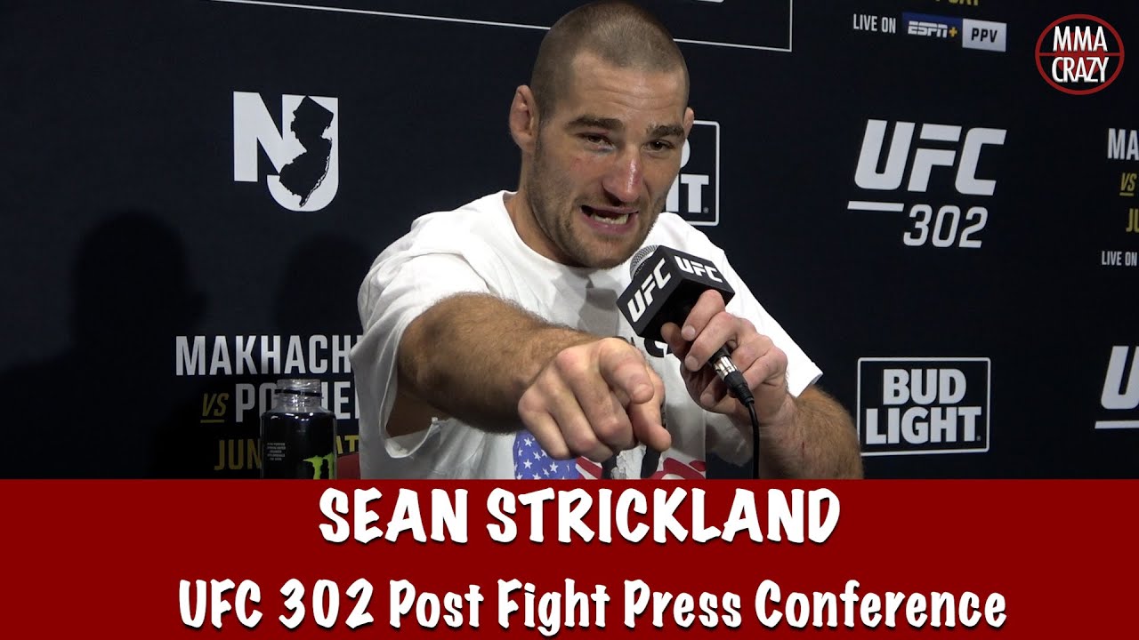 Sean Strickland Rips UFC 302 Scorecards “Give me the f**king title shot” background