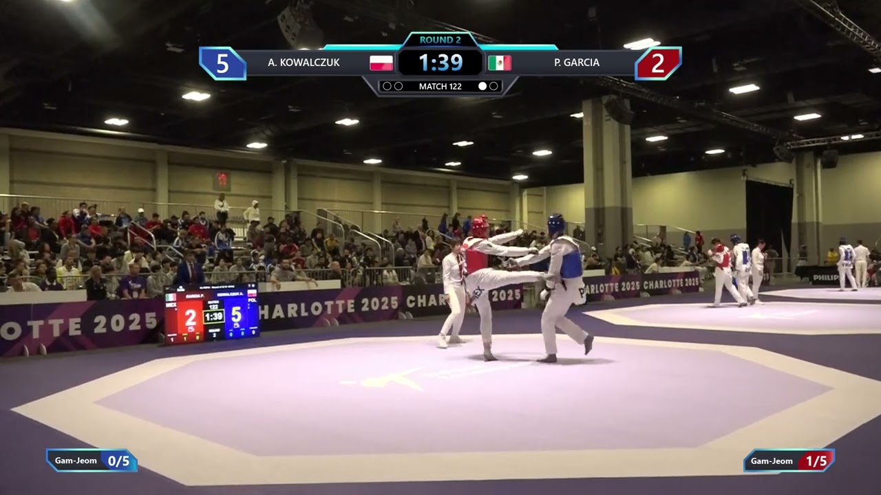 122 Round of 32 W +67kg POL A KOWALCZUK MEX P GARCIA PGM