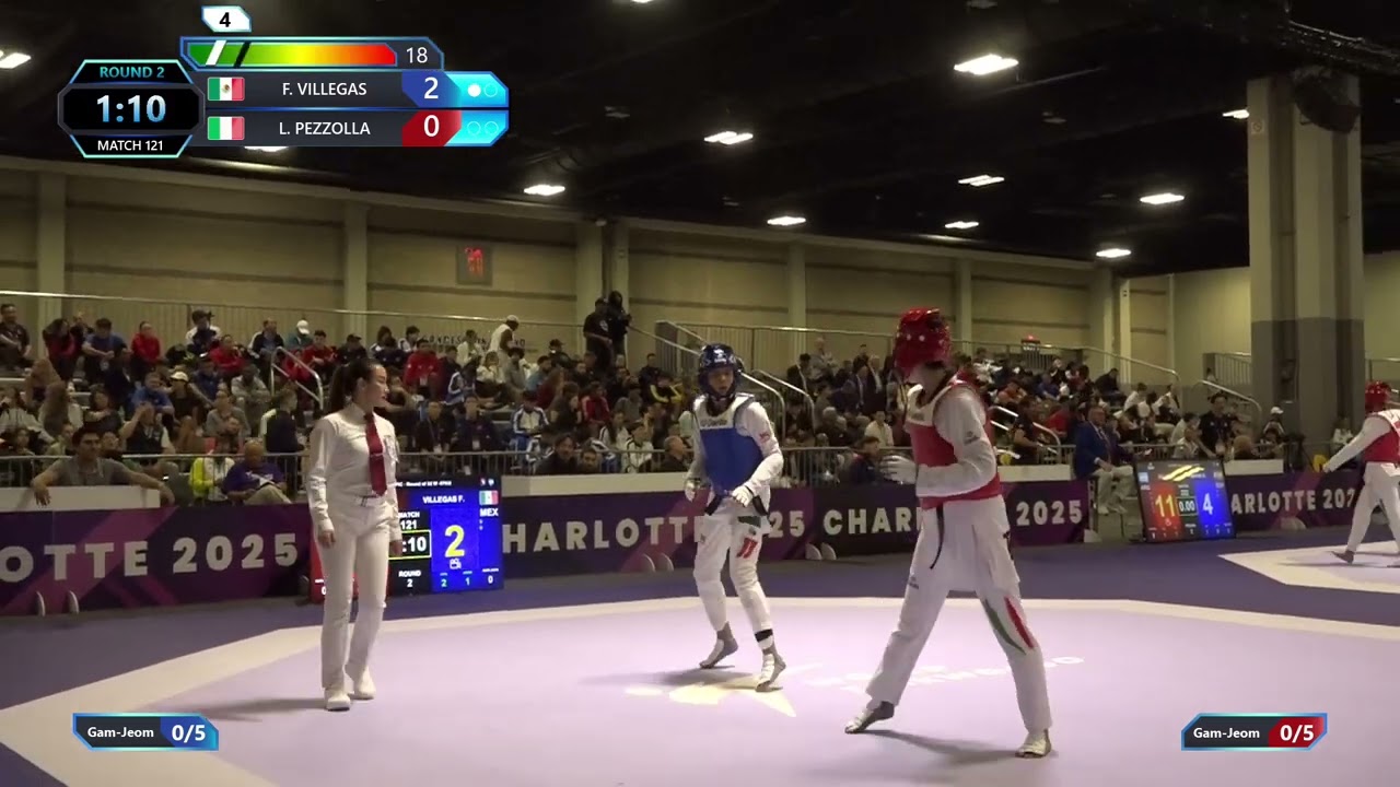 121 Round of 32 W 57kg MEX F VILLEGAS ITA L PEZZOLLA PGM