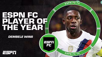 Ousmane Dembele crowned the 2025 ESPN FC Player of the Year 👑