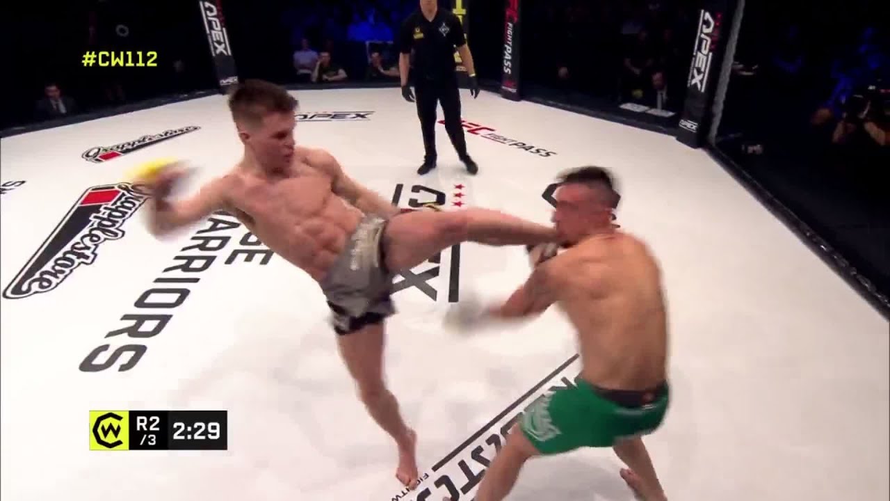 Paul Hughes' unbelievable headkick knockout at CW112