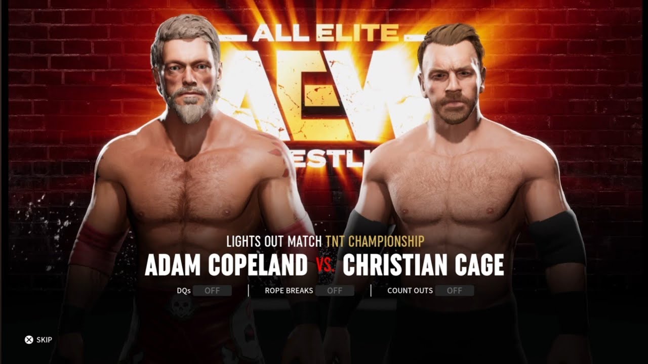 Adam Copeland vs Christian. Worlds End 23. AEW: Fight Forever