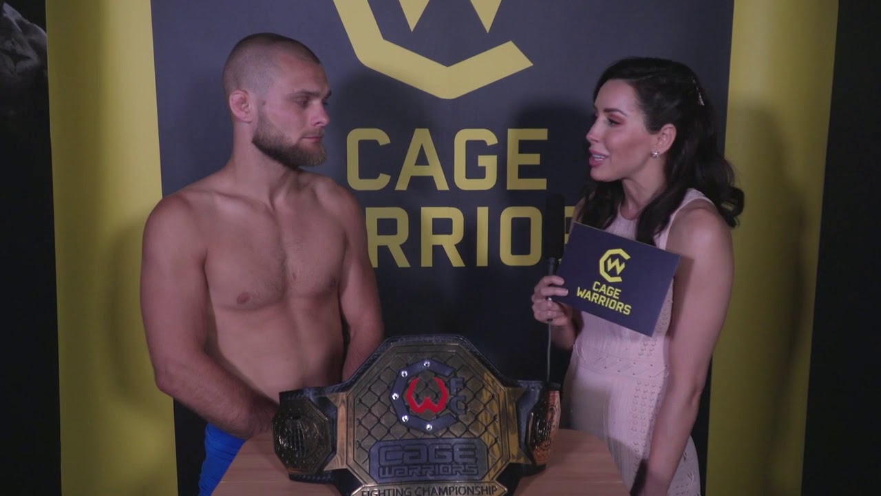 Mads Burnell interview moments after winning Cage Warriors title