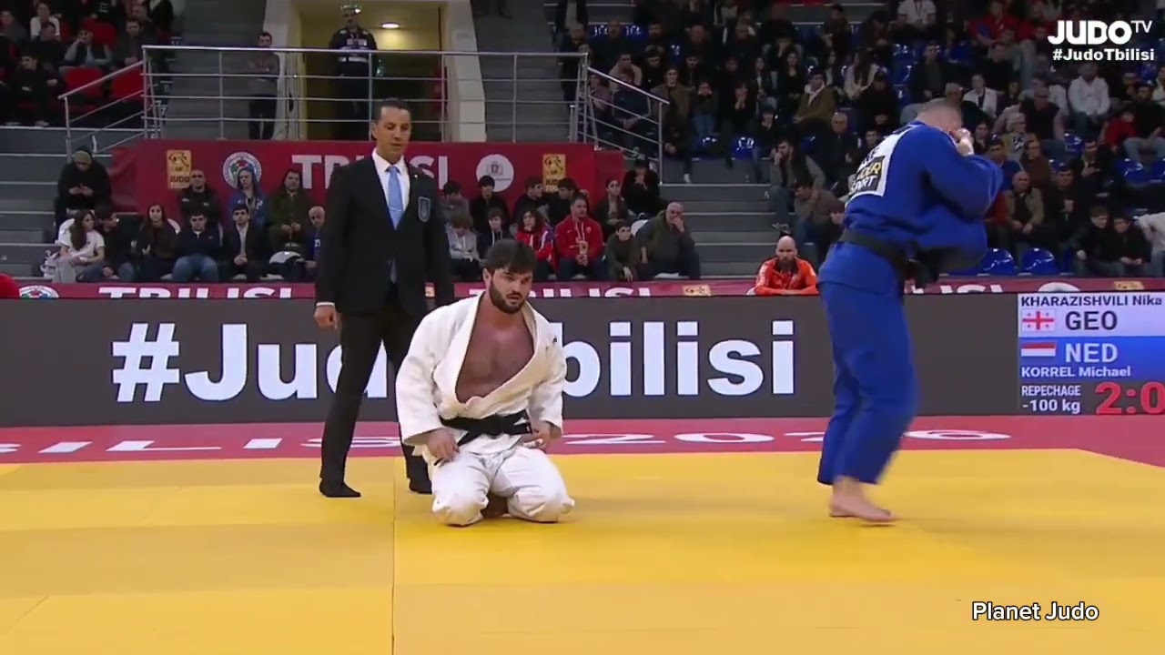 Nika KHARAZISHVILI 🇬🇪 🆚️ Michael KORREL 🇳🇱 | утешительная схватка/-100кг | Большой Шлем Тбилиси 2026