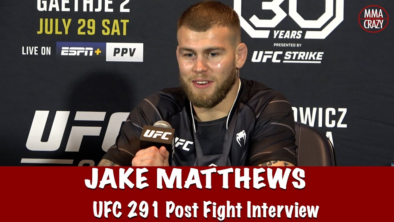Jake Matthews Reacts to low blow controversy & wants Kevin Holland next, Sean Shelby | UFC 291 background