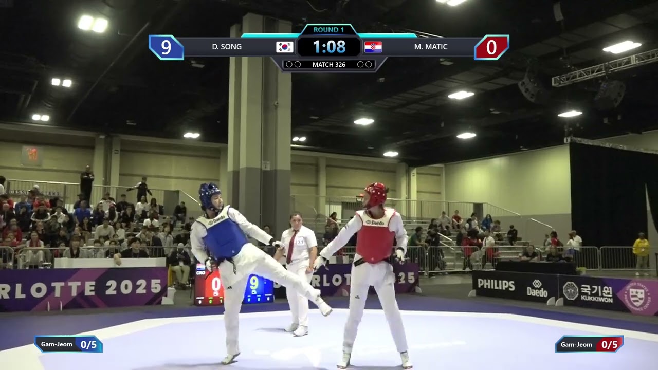 326 Round of 32 W +67kg KOR D SONG CRO M MATIC PGM background