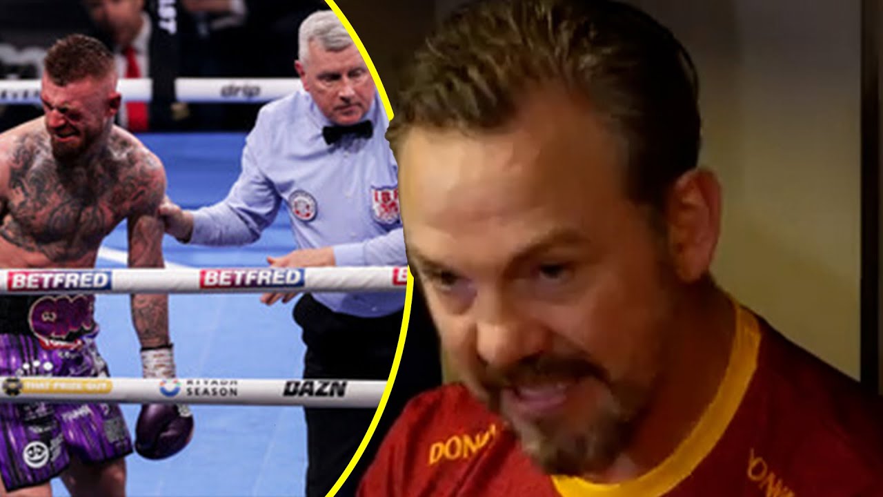 Andy Lee RAGES at referee following PADDY DONOVAN DQ defeat to Lewis Crocker