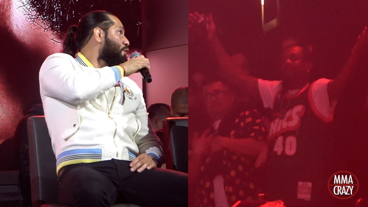 Jorge Masvidal argues with FAN trolling & SECURITY throw him out 'B*tch A**"