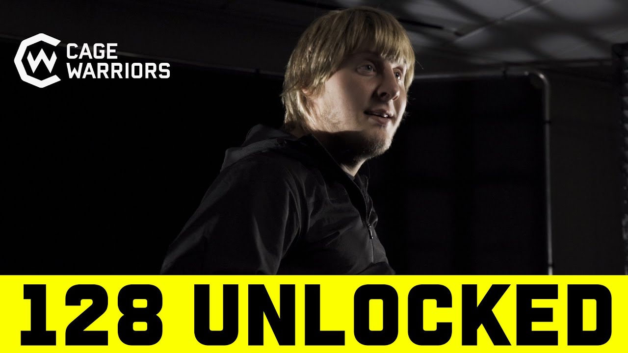 Cage Warriors Unlocked: THE TRILOGY Vlog series - CW 128 background