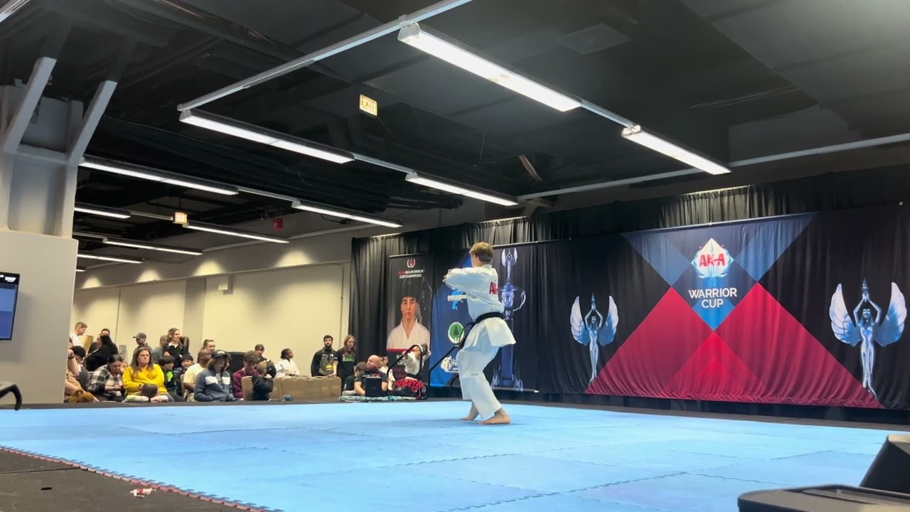 Adomas Rackauskas 13 & Under Boys Traditional Forms Grand Championship - AKA Warrior Cup 2025 background