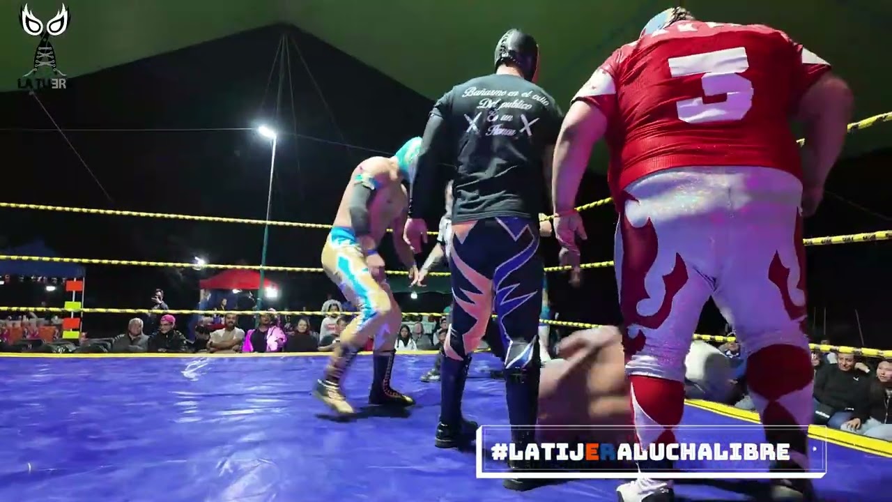 ALS: Takle, Black Warrior Jr, y Rey Imperius Vs Angel de los Niños, Rey Oso y Dominio background