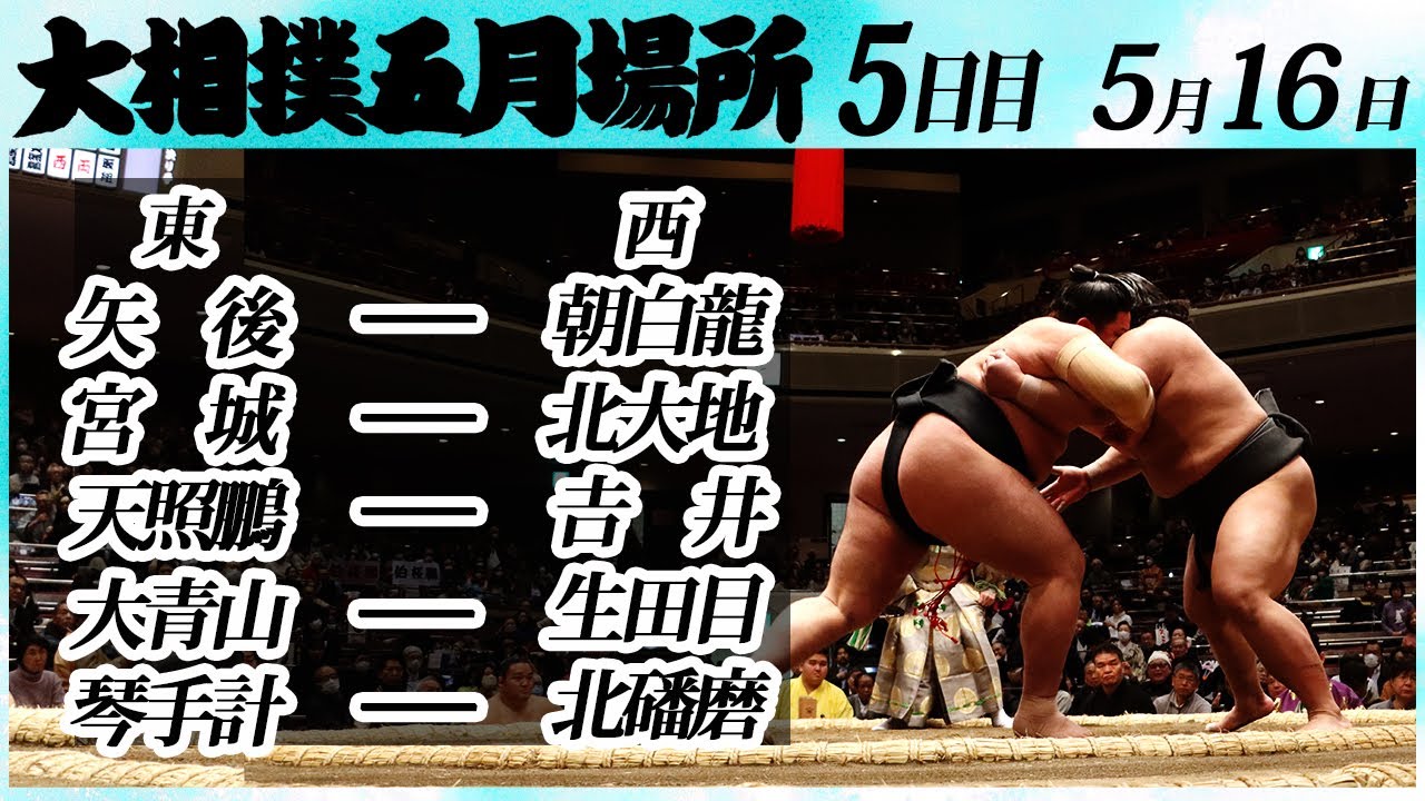 大相撲 幕下上位5番 <令和6年五月場所5日目>SUMO