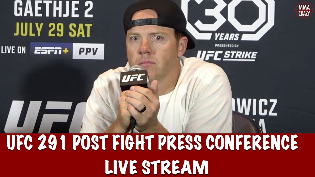 UFC 291: Poirier vs. Gaethje 2 Post-Fight Press Conference Live Stream