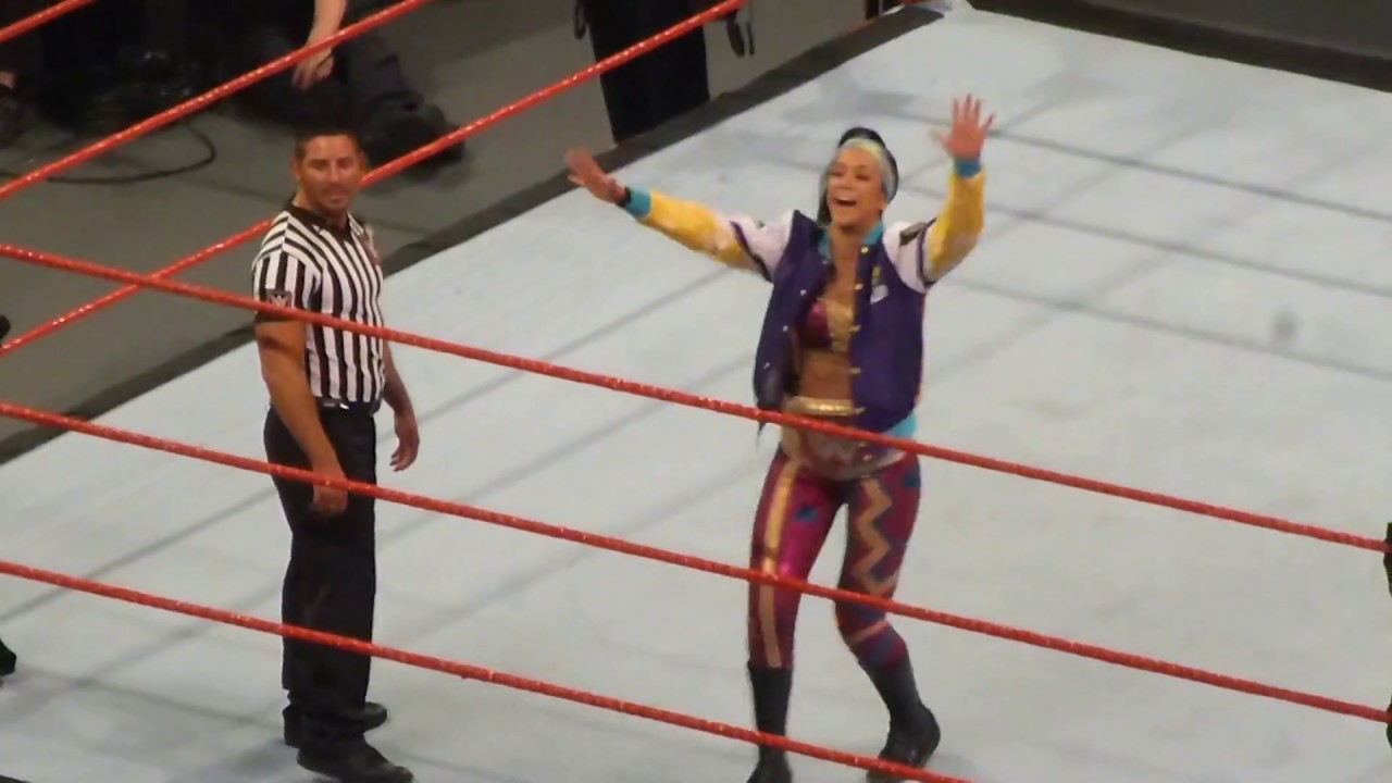Bayley's entrance at WWE Raw